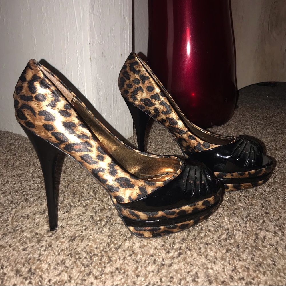 Cheetah print heels